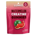 Lumio Watermelon Creatine Gummies — front of pouch, monk-fruit sweetened